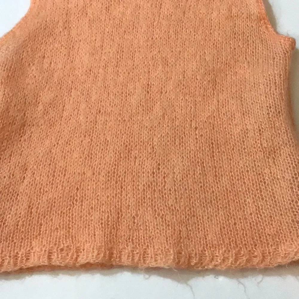 Handmade Knit Women Vest Sweater Size Approximately M